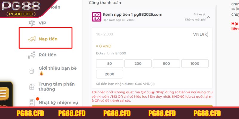 Giao dịch nạp tiền trực tuyến chỉ mất 1–3 phút để hoàn tất và cập nhật